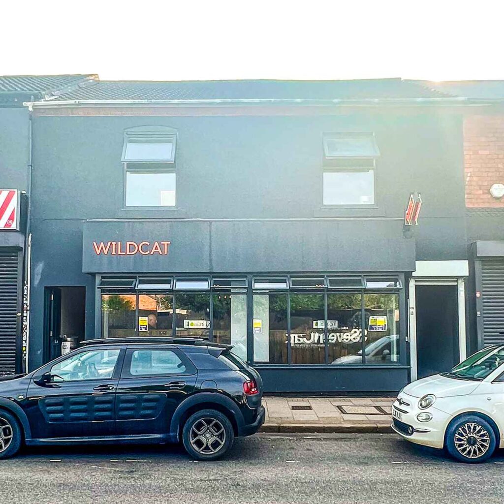 The storefront to Wildcat Tap in Birmingham