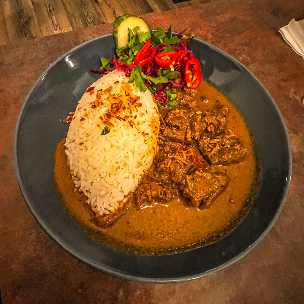 Masaman curry at Buddha Belly