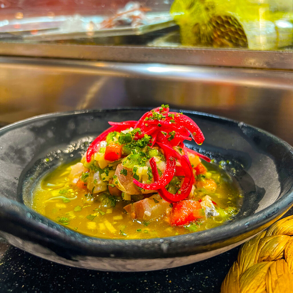 Barcelona Bars and Restaurants: Wild seabass ceviche at Hermos