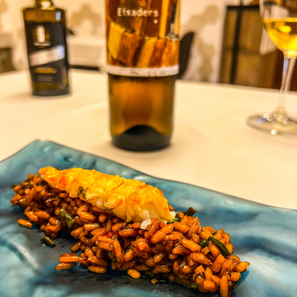 Barcelona Bars and Restaurants: Crayfish and rice at La Forquilla.