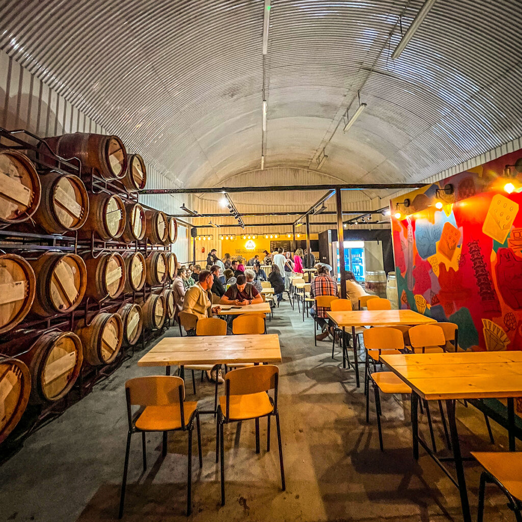 Am interior shot of Attics Barrel Store