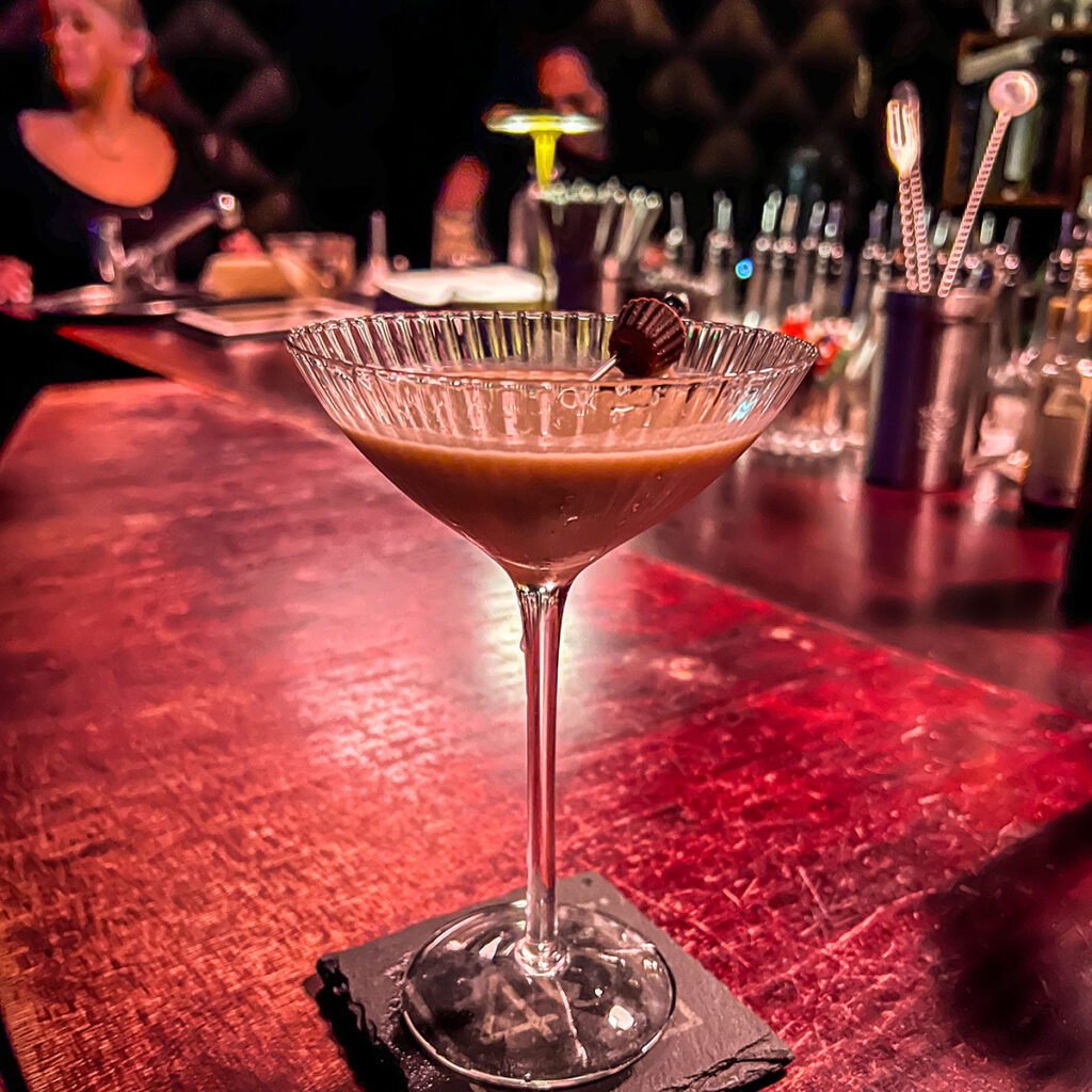 A Peanut Alexander cocktail at 40 St Pauls