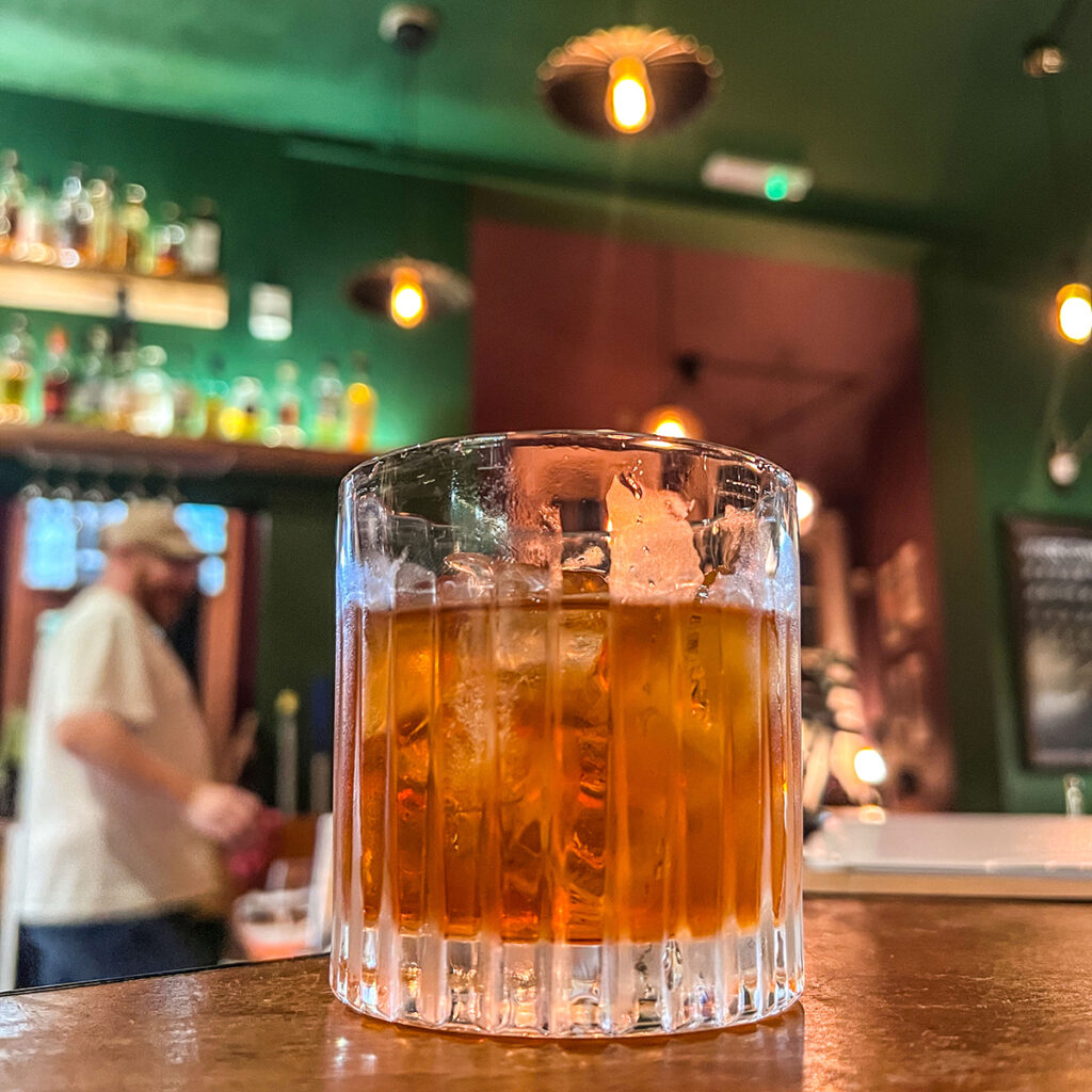 A Smokey Summer Old Fashioned at Grain and Glass