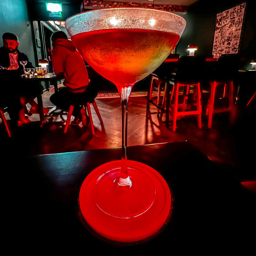 A cocktail at Lucky 7