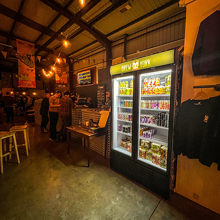 The can fridge at Handley Tap.