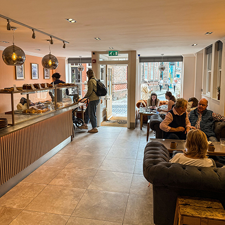 Some of the seating area at Heppni.