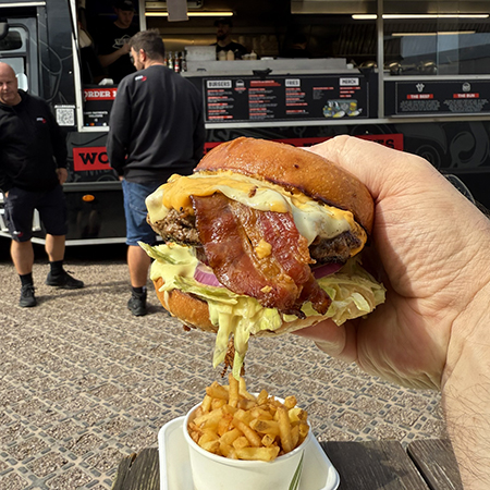 Beefy Boys burger at Herberts Yard