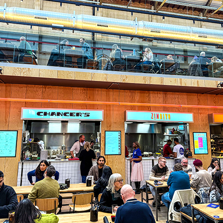 Kitchen units at Saint Pauls Market